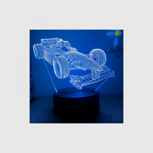 Luces led 3D Formula 1 - Azul Oscuro