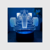 Luces led 3D Formula 1 - Azul claro