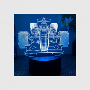 Luces led 3D Formula 1 - Azul claro