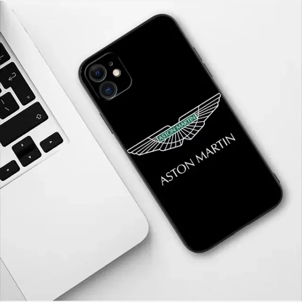 Funda Aston Martin para iPhone negra