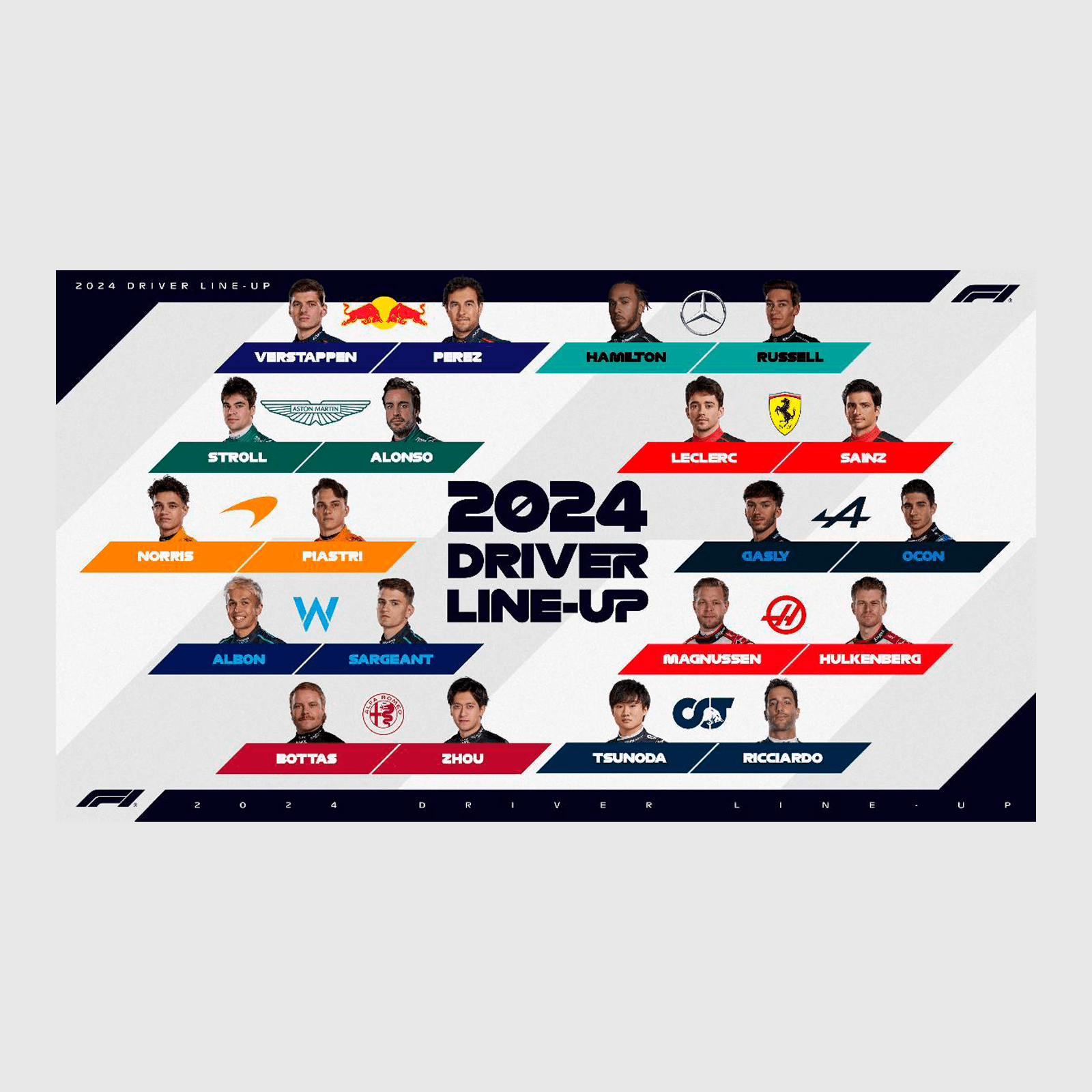 Ropa mundial F1 2024 Casa de la F1 Gaste menos. Disfrute más.