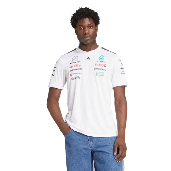 Camiseta Mercedes 2025 Blanco