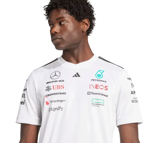 Camiseta Mercedes 2025 Blanco - Imagen 2