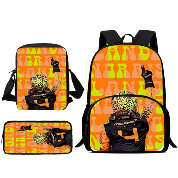 Kit Mochila + Estuche + Bandolera Lando Norris F1